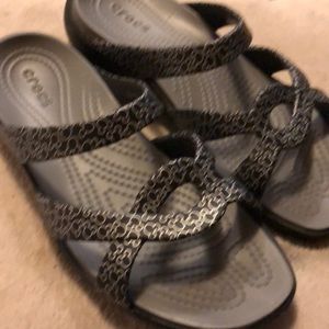 NWOT Ladies CROCS MICKEY Disney logo sandals sz 8